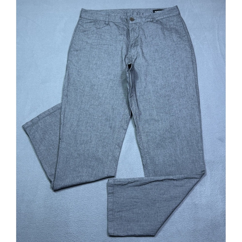 Bonobos Athletic Fit Pants Mens 33x32 Gray Stretch Normcore Dadcore USA